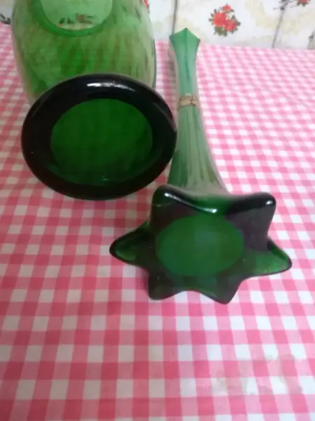 Zelená váza Bohemia Crystalex 4