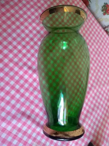 Zelená váza Bohemia Crystalex 6