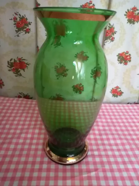 Zelená váza Bohemia Crystalex 5