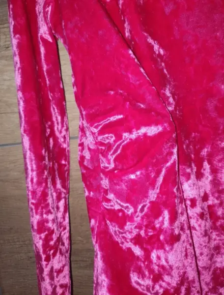 Dámské růžové sametové body F&F 3