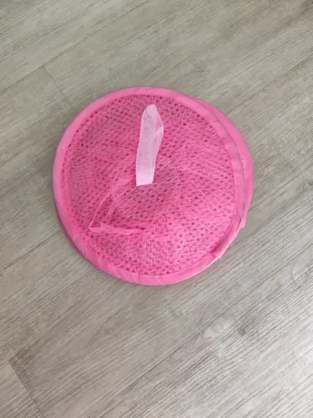 Skládací růžový organizér / koš na hračky