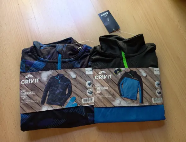 2x Dětské termotriko Crivit 122/128