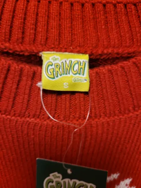 Vánoční svetr Grinch červený vel.S a XL 3