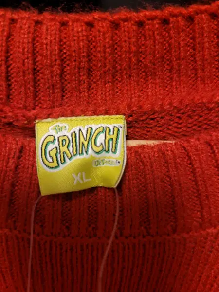 Vánoční svetr Grinch červený vel.S a XL 4