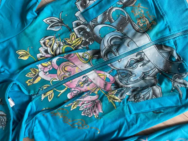 Dámská tyrkysová mikina * EdHardy * v.S 4