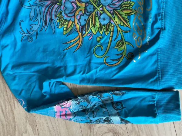 Dámská tyrkysová mikina * EdHardy * v.S 8