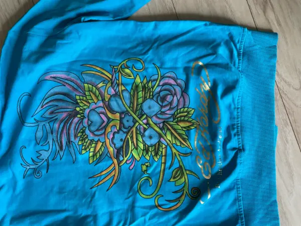 Dámská tyrkysová mikina * EdHardy * v.S 7