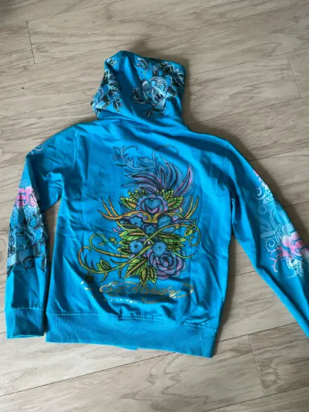 Dámská tyrkysová mikina * EdHardy * v.S 6