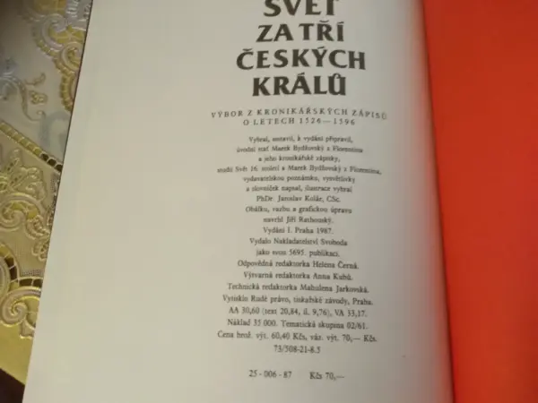 Svět za tří českých králů - kniha 2