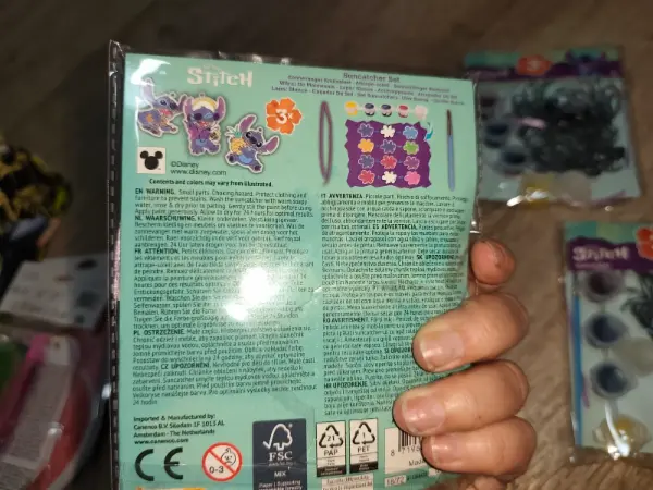Kreativní sada Stitch lapač slunce - 3 kusy 3