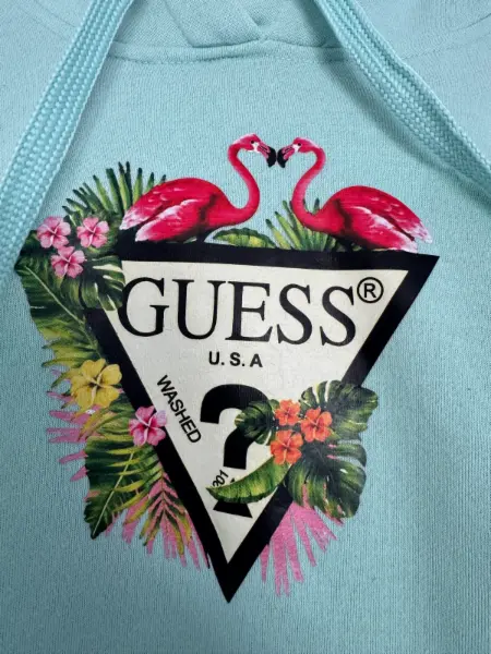 Dámská mikina GUESS s motivem plameňáků vel.S 2