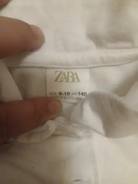 Bílé polo tričko ZARA, vel. 140 (9-10 let)