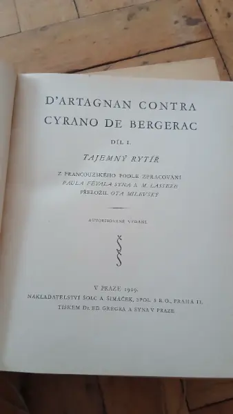 Sada knih Hrabě d'Artagnan a Cyrano de Bergerac (1929) 7