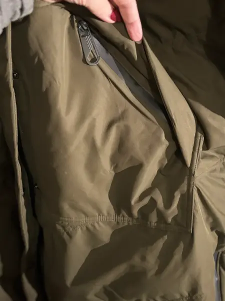 Dámský zimní kabát Amisu, khaki, vel. 44 2