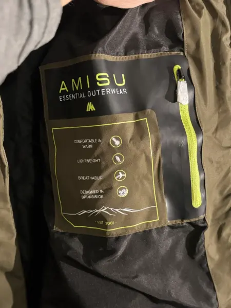 Dámský zimní kabát Amisu, khaki, vel. 44 9