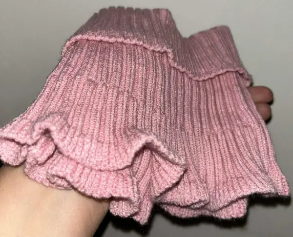 Dámský růžový nákrčník, stylový a hřejivý, univerzální vel. 4