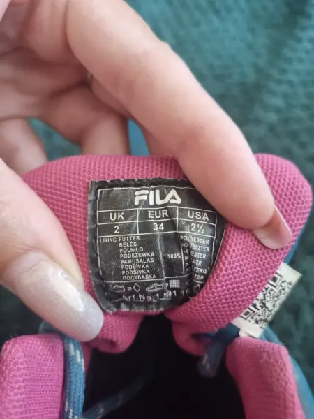 Dívčí boty Fila, tyrkysové, vel. 34 4