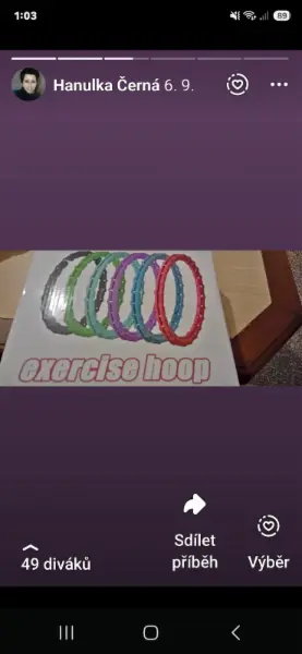 Masážní obruč Exercise Hoop