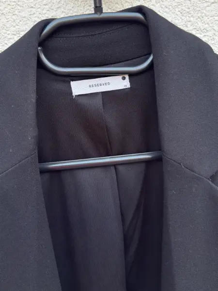 Černé sako / šaty s 3/4 rukávem Reserved, velikost XS 6
