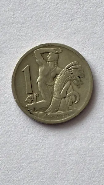 Československá mince 1 Kčs 1930