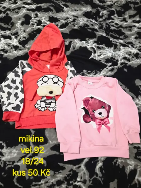 Dětské mikiny vel. 92