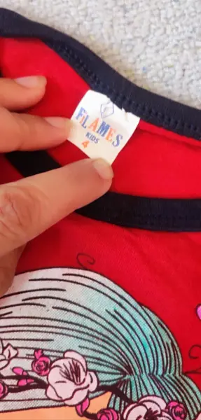 Dětské červené tričko s vílou, vel. 4 roky 4