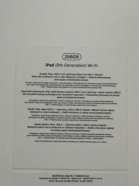 iPad 9. generace 256GB Wi-Fi stříbrný 4