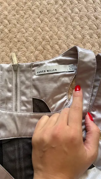 Šaty Karen Millen, černo-bílé, vel. S 4
