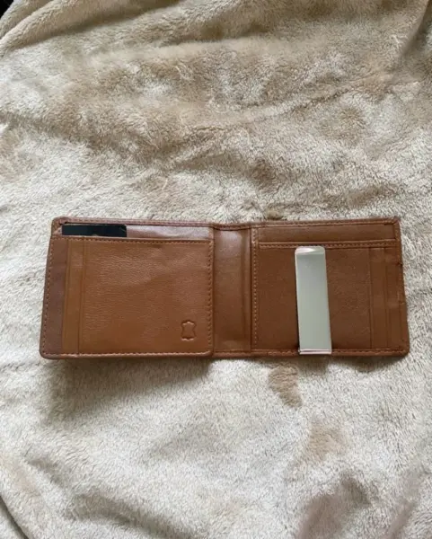 Pánská kožená peněženka s klipem na bankovky 2