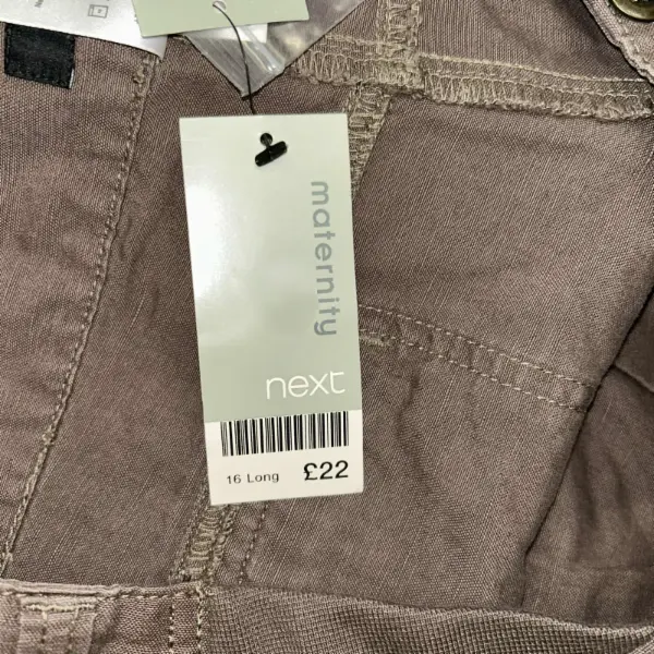 Čokoládově hnědé těhotenské kalhoty Next Maternity, vel. 44 6