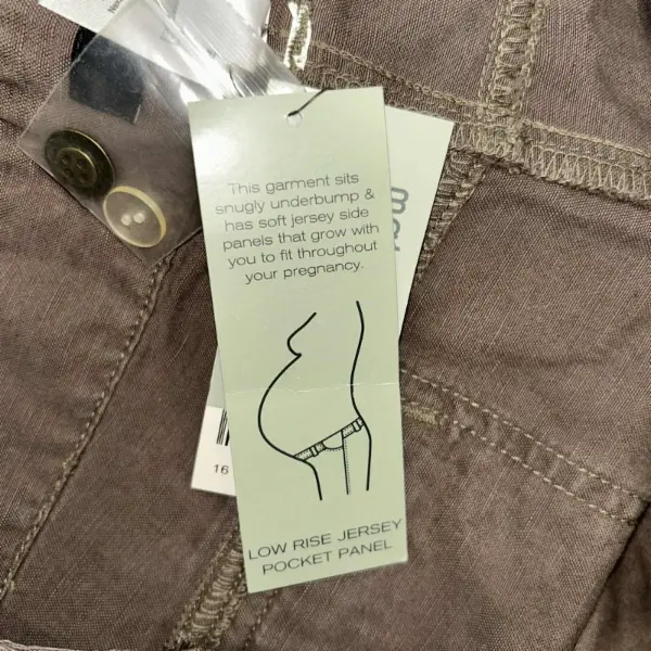 Čokoládově hnědé těhotenské kalhoty Next Maternity, vel. 44 14