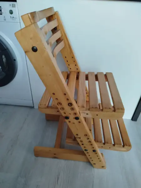 Dřevěná rostoucí židle pro děti 7