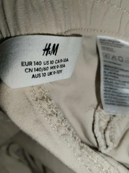 Širší bavlněné kalhoty H&M vel.140 6