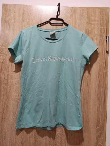 Dámské tričko Calvin Klein Jeans, tyrkysové