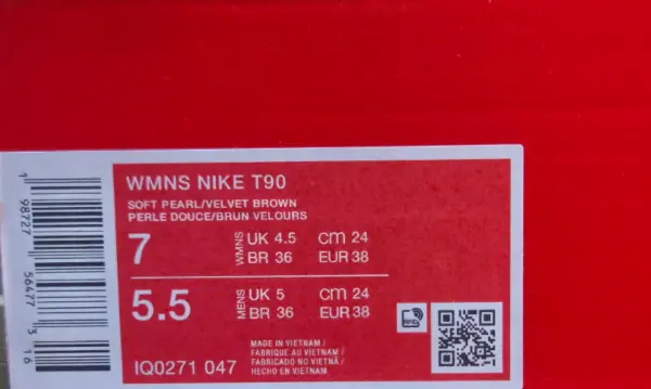 Dámské boty Nike T90 Soft Pearl/Velvet Brown 7