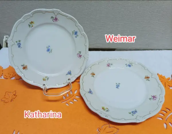Porcelánové dezertní talíře Weimar Katharina