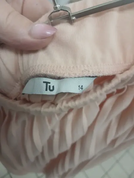 Světle růžová plisovaná sukně Tu 4
