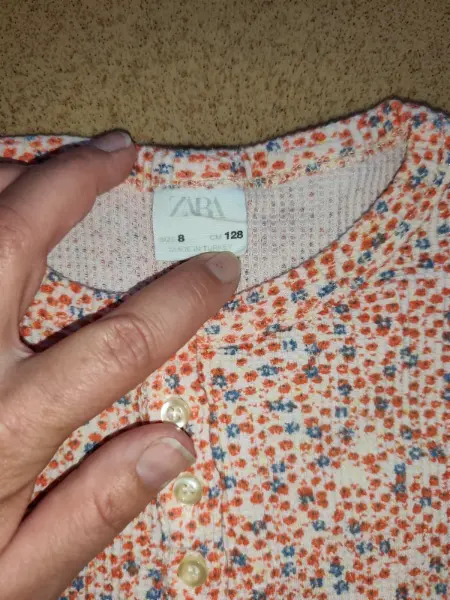 Dívčí květované body Zara 128 3
