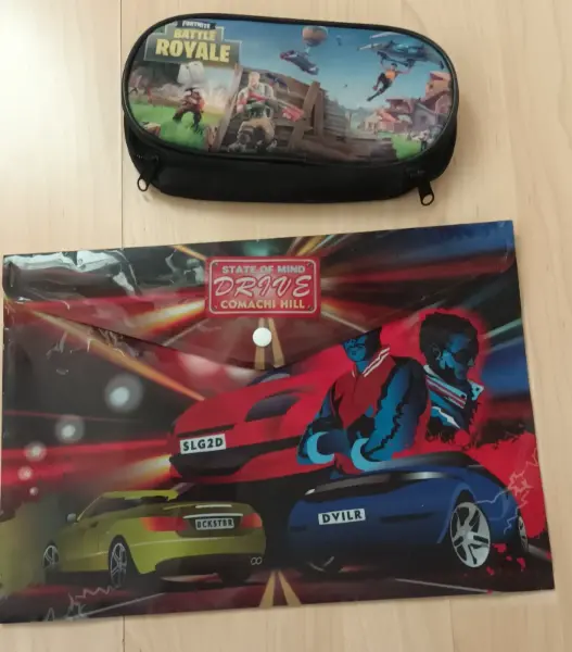 Školní set: desky na sešity a penál Fortnite 3