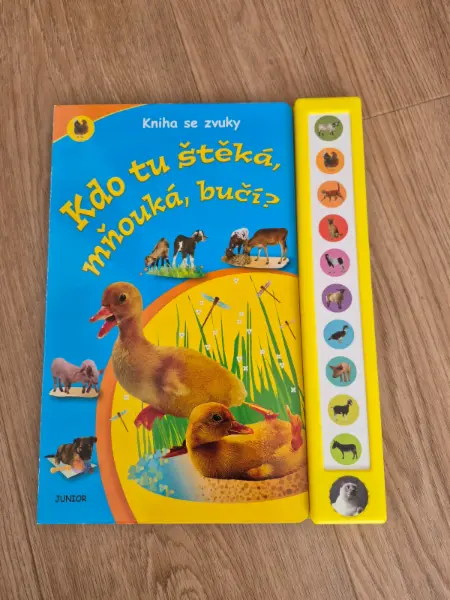 Kniha se zvuky: Kdo tu štěká, mňouká, bučí?