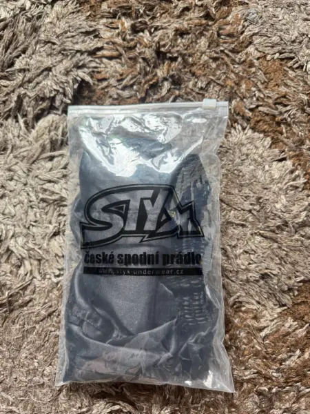 Dámské trenky Styx saténové černé 3