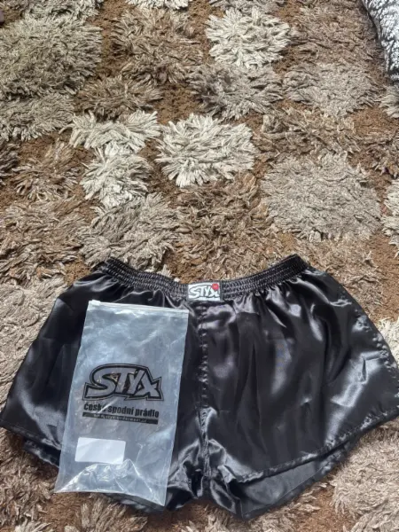 Dámské trenky Styx saténové černé
