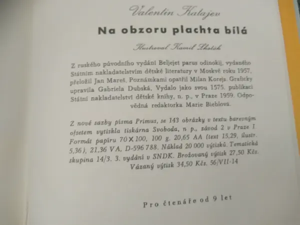 Valentin Katajev: Na obzoru plachta bílá (1959) 6