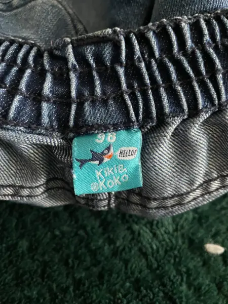 Dětské džínové kraťasy Kiki & Koko s potiskem, vel. 98 3