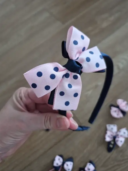 Sada dívčích doplňků do vlasů s mašlemi 2
