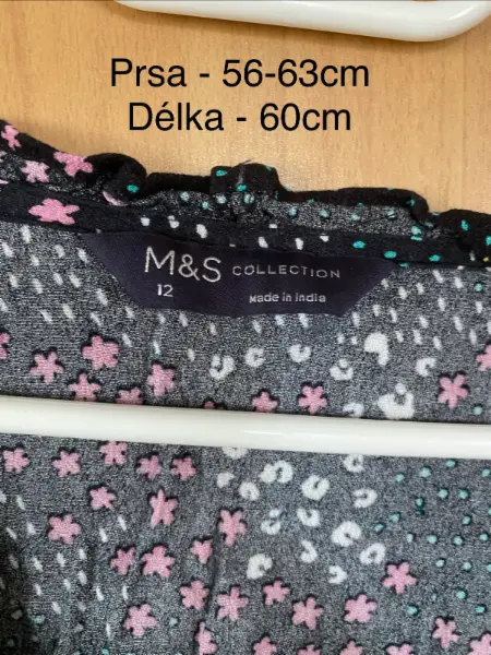 Dámská halenka M&S s potiskem, vel. 12 4