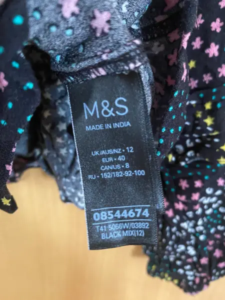 Dámská halenka M&S s potiskem, vel. 12 6