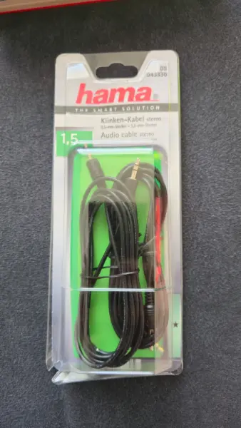 Audio kabel Hama 3,5mm stereo jack 1,5m