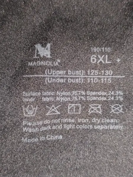 Nová podprsenka magnolia Love 9898 černá 6XL 4
