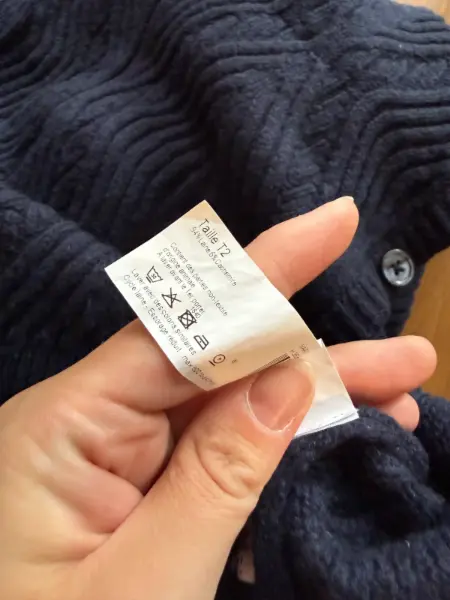 Tmavě modrý vlněný kardigan Monoprix Femme 6